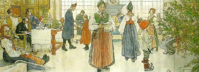 Carl Larsson nu ar det jul igen china oil painting image